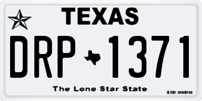 TX license plate DRP1371
