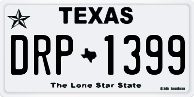 TX license plate DRP1399