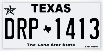 TX license plate DRP1413