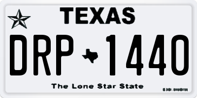 TX license plate DRP1440