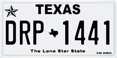 TX license plate DRP1441
