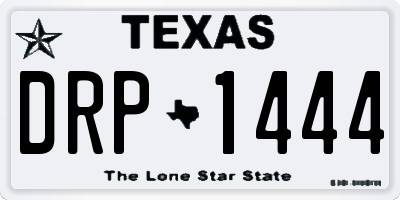 TX license plate DRP1444