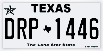 TX license plate DRP1446