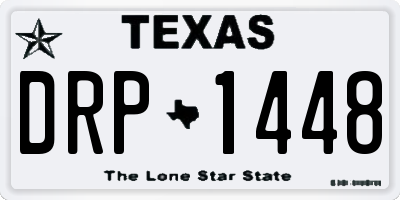 TX license plate DRP1448