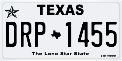 TX license plate DRP1455