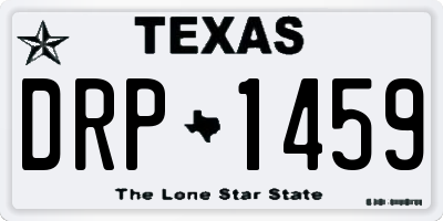 TX license plate DRP1459