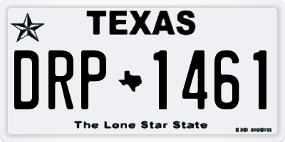 TX license plate DRP1461