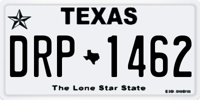 TX license plate DRP1462