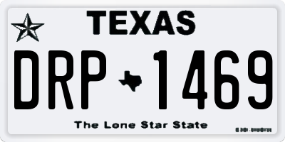 TX license plate DRP1469
