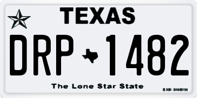 TX license plate DRP1482