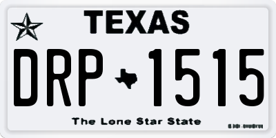 TX license plate DRP1515