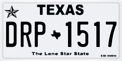 TX license plate DRP1517