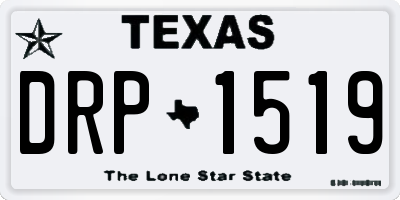 TX license plate DRP1519