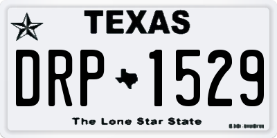 TX license plate DRP1529