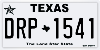 TX license plate DRP1541
