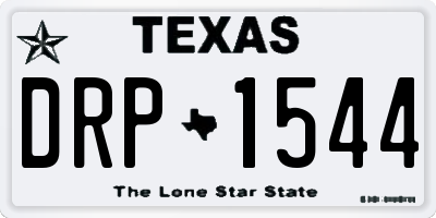 TX license plate DRP1544