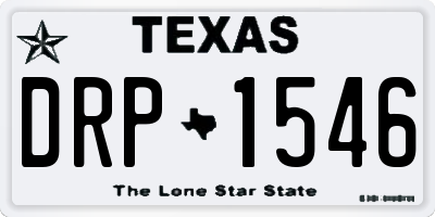 TX license plate DRP1546
