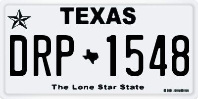 TX license plate DRP1548