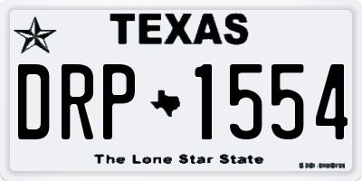 TX license plate DRP1554