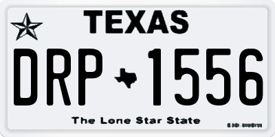 TX license plate DRP1556