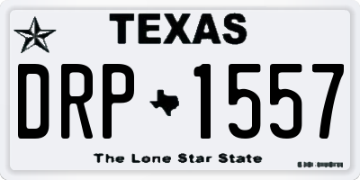 TX license plate DRP1557
