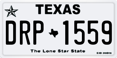 TX license plate DRP1559