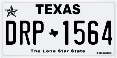 TX license plate DRP1564