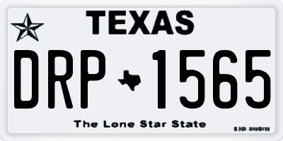 TX license plate DRP1565
