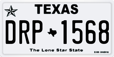 TX license plate DRP1568