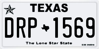 TX license plate DRP1569
