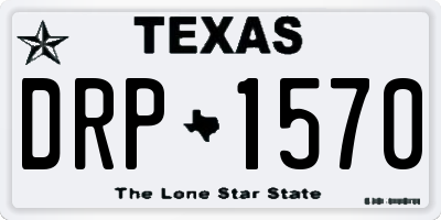 TX license plate DRP1570