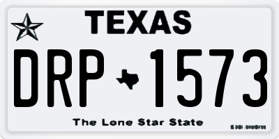 TX license plate DRP1573