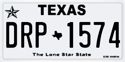 TX license plate DRP1574