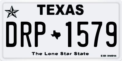 TX license plate DRP1579