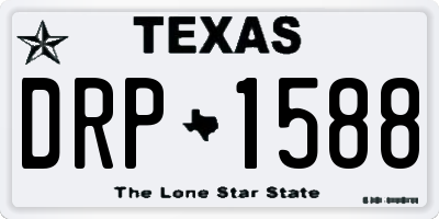 TX license plate DRP1588