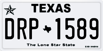 TX license plate DRP1589
