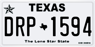 TX license plate DRP1594