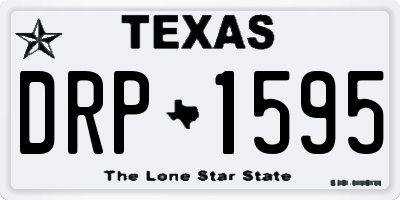 TX license plate DRP1595