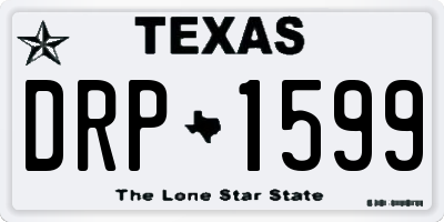 TX license plate DRP1599