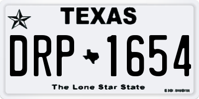 TX license plate DRP1654