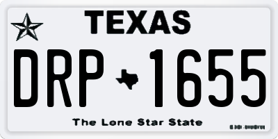TX license plate DRP1655
