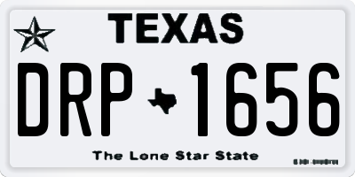 TX license plate DRP1656