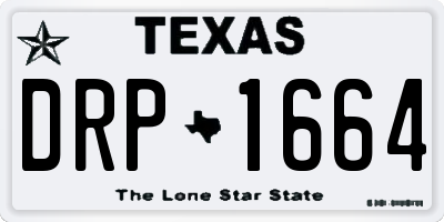 TX license plate DRP1664