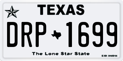 TX license plate DRP1699