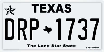 TX license plate DRP1737