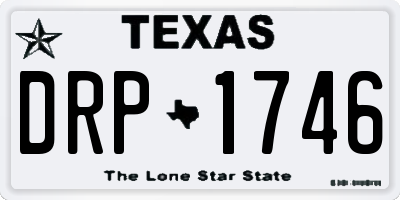 TX license plate DRP1746