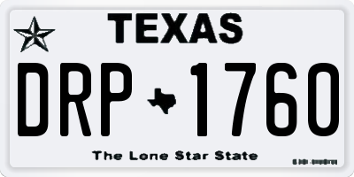 TX license plate DRP1760