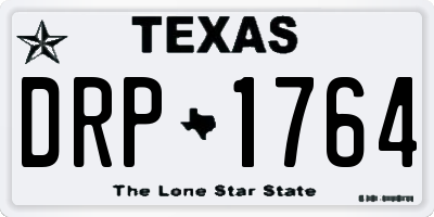 TX license plate DRP1764