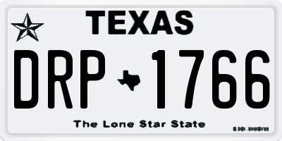 TX license plate DRP1766