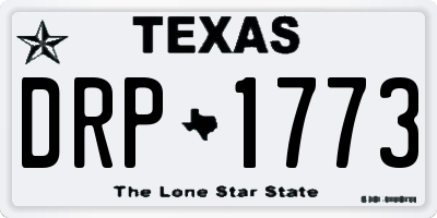 TX license plate DRP1773